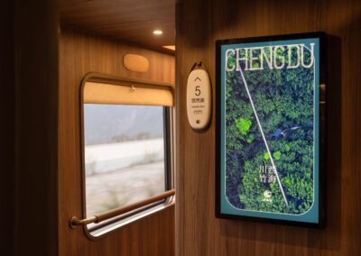 Chengdu travel poster on the Chengdu Hao Panda Train · 成都号成都旅行海报
