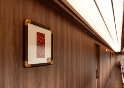 Red heritage artwork on the Chengdu Hao Panda Train · 成都号红色非遗艺术