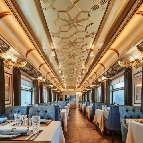 Silk Road Express dining car 丝路梦享号餐车 · China Express Travel Yunnan Vietnam railway journey