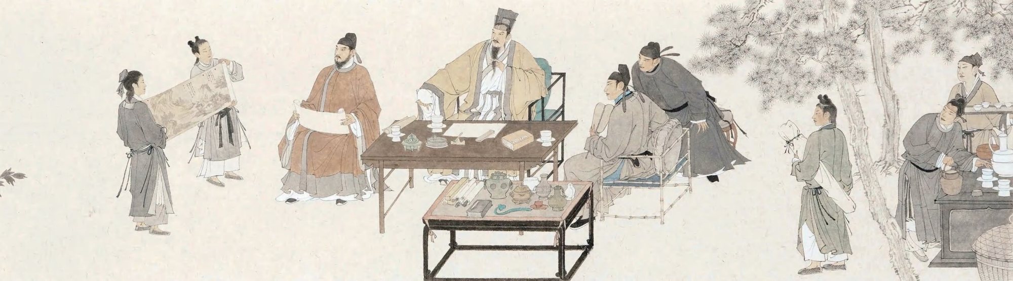 Painting of scholars gathering 文人雅集图 · China Express Travel