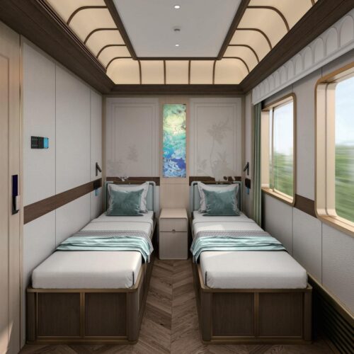 Yayun twin cabin 雅韵双床客房 · China Express Travel Baiyun Express