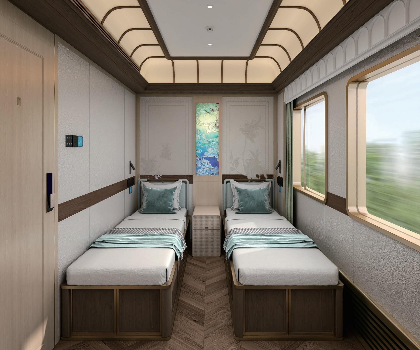 Yayun twin cabin 雅韵双床客房 · China Express Travel Baiyun Express