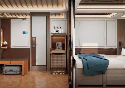 Han-style twin cabin 居·花间汉风主题品质双人房 · China Express Travel Golden Panda Express