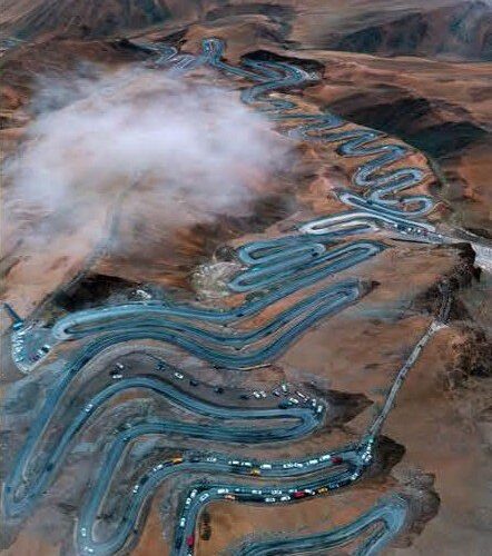 Panlong Ancient Road hairpin bends 盘龙古道 · China Express Travel Golden Panda Express