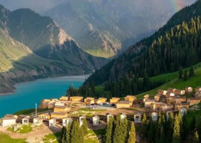 Qiongkushitai Kazakh village 琼库什台 · China Express Travel Golden Panda Express