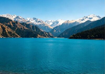 Heavenly Lake of Tianshan 天山天池 Xinjiang · China Express Travel Golden Panda Express