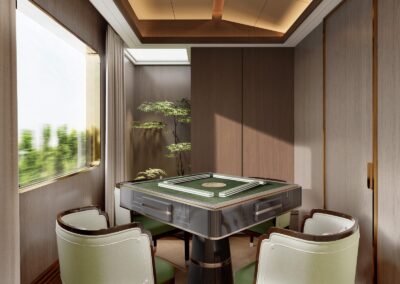 Mahjong room on the Golden Panda Express 览·云阙棋牌室 · China Express Travel Golden Panda Express