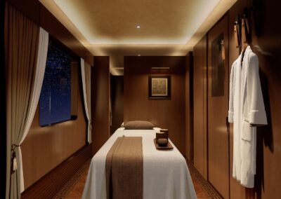 Spa room on the Golden Panda Express 览·云阙SPA室 · China Express Travel Golden Panda Express