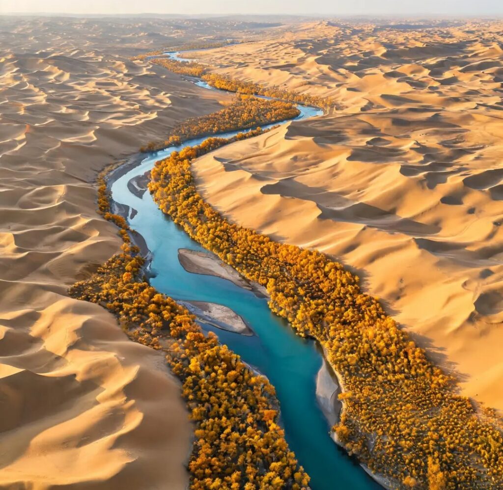 Taklamakan Desert 塔克拉玛干大沙漠 · China Express Travel Southern Xinjiang tour