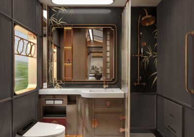 Jinta suite bathroom 锦榻干湿分离卫浴 · China Express Travel Tianfu Express