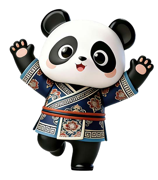 Tianfu Express panda mascot 锦绣天府号熊猫吉祥物 · China Express Travel