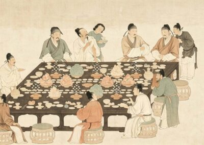 Song dynasty banquet painting 宋人宴饮图 · China Express Travel Tianfu Express