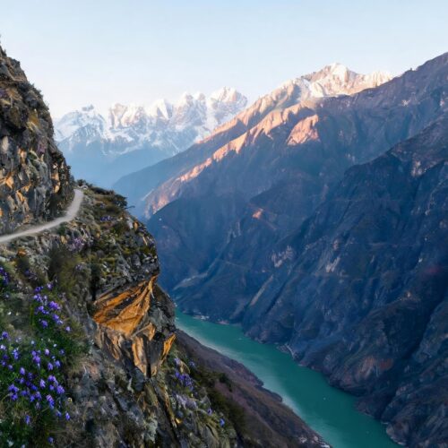 Tiger Leaping Gorge 虎跳峡 · China Express Travel Tianfu Express southwest journey