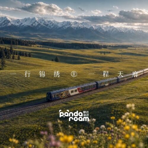 Tianfu Express crossing an alpine meadow 锦绣天府号穿行高山草甸 · China Express Travel