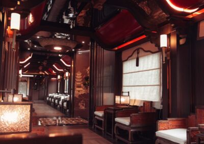 Welcome carriage corridor 锦雅车厢 · China Express Travel Tianfu Express