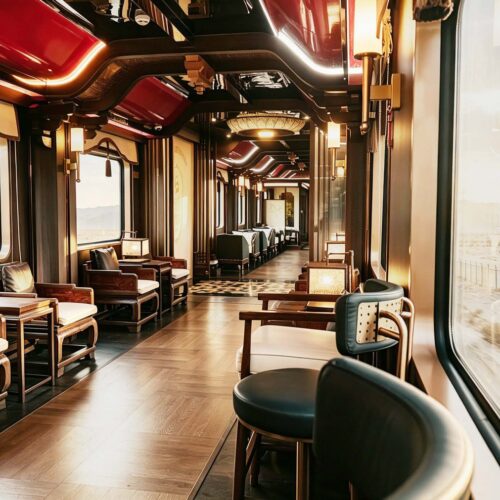 Welcome hall carriage 锦雅迎宾大厅 · China Express Travel Tianfu Express